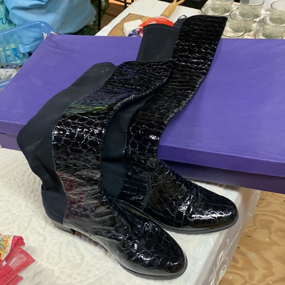 Stuart Weitzman Black Boots - Picture 2 of 9